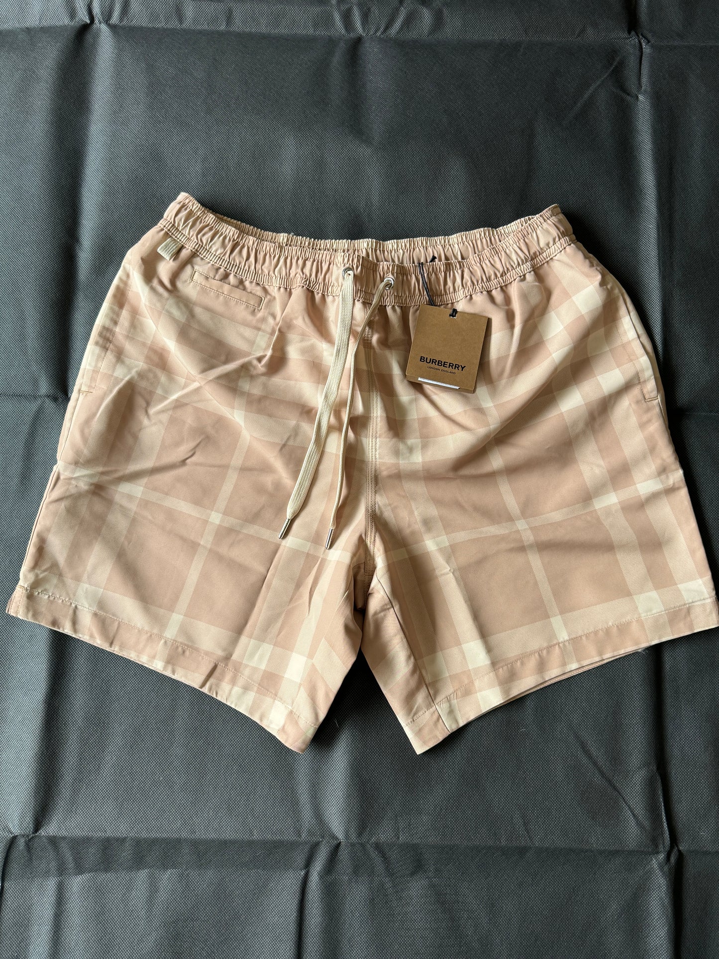 BURBERRY SOFT FAWN SWIMSHORTS