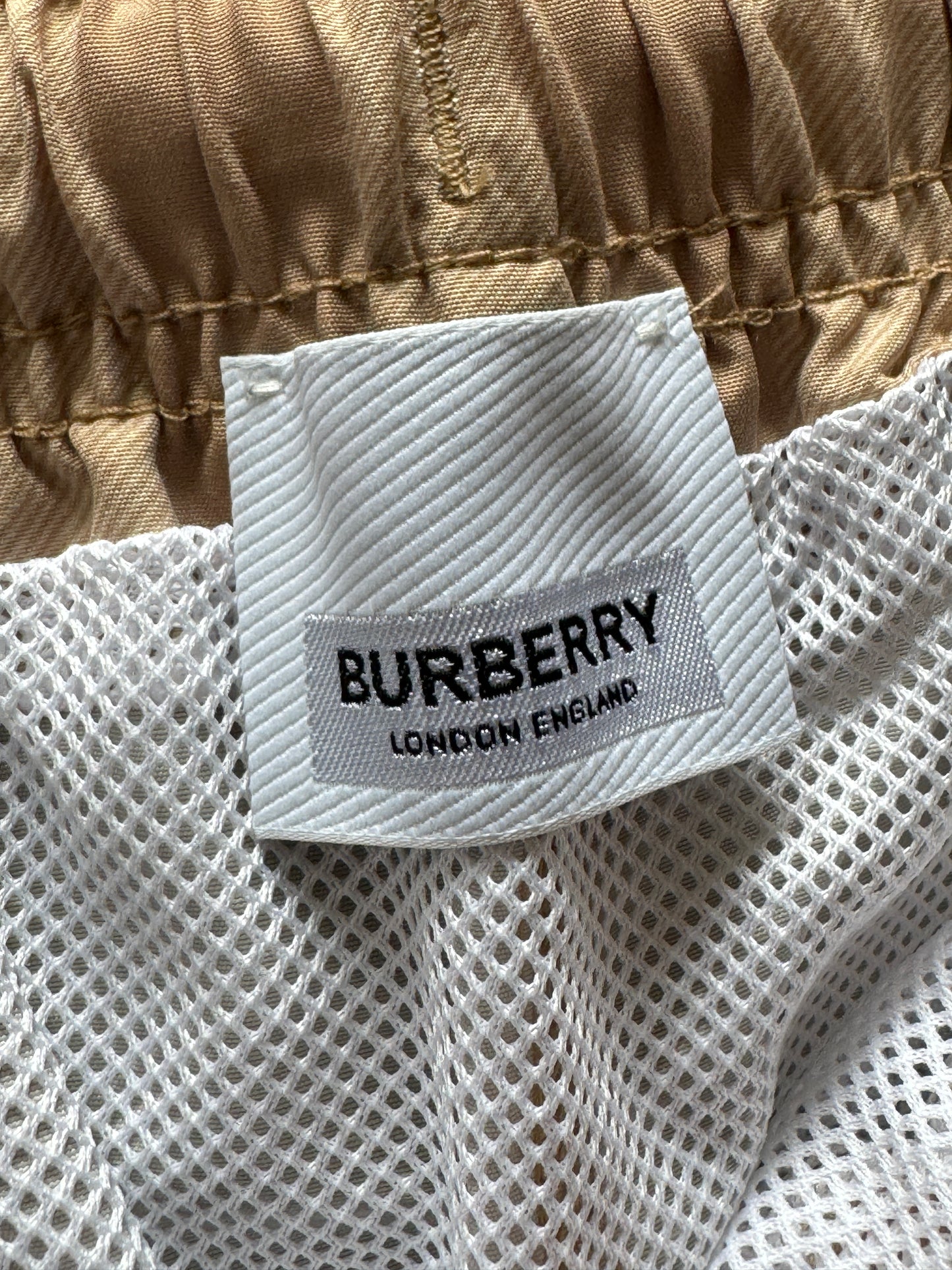 BURBERRY SOFT FAWN SWIMSHORTS